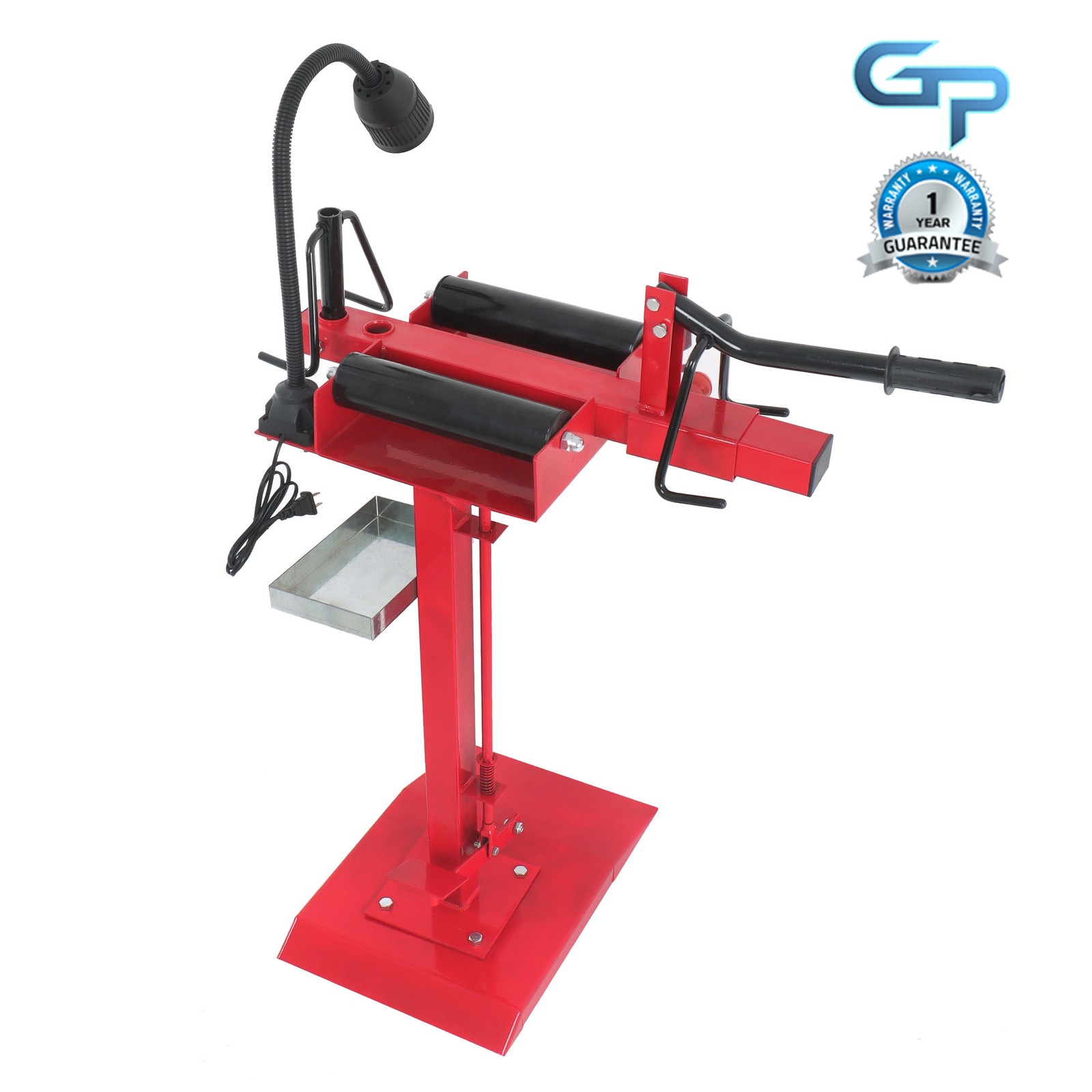 Heavy Duty Manual Car Tire Spreader Tire Changer Repair Tires Tool & Led Light