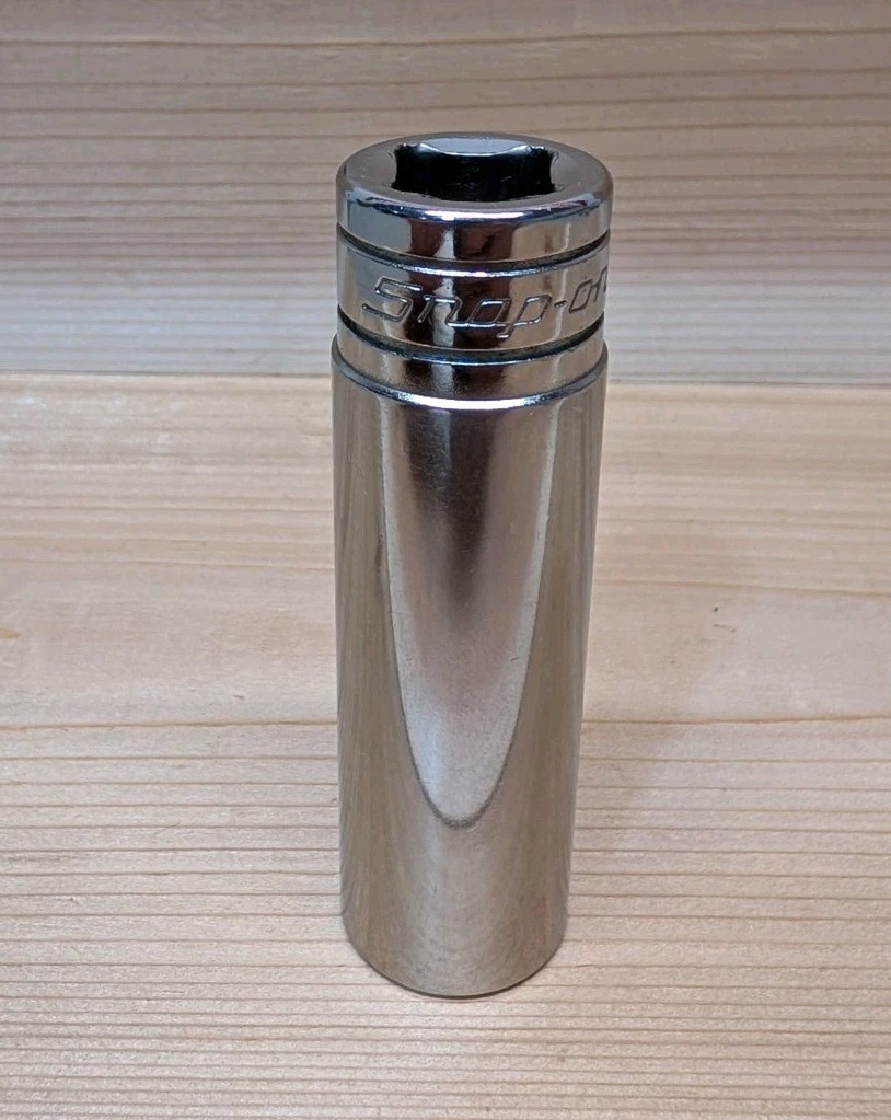 Snap-on Tools 11/16″ TS221 Deep Socket 1/2″ Drive SAE 6 Point Chrome USA Clean