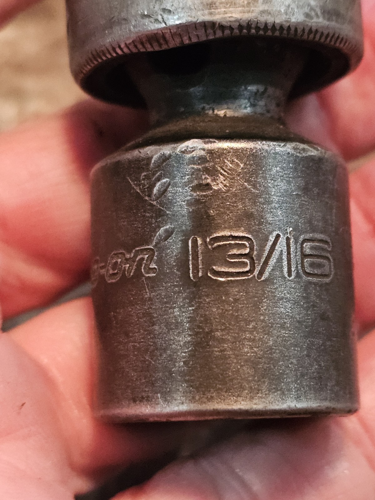 2 Snapon 1/2″ Drive 6Pt SAE 13/16 5/8 Shallow Swivel Impact Sockets IPL26 IPL20B