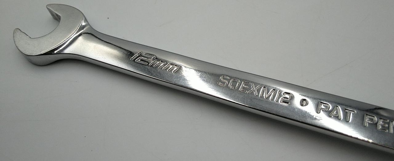 Snap-on SOEXM12 12 mm 12-Point Metric Flank Drive Plus Combination Wrench