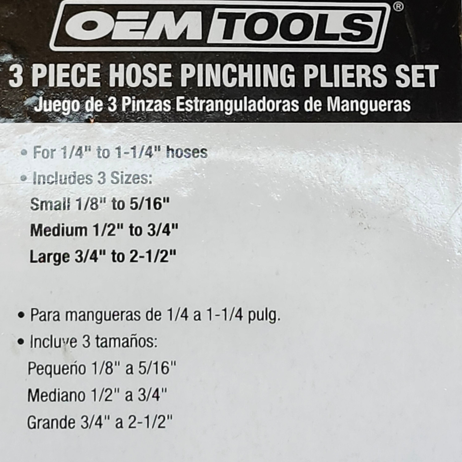 OEMTOOLS 24689 3 Piece Hose Pinching Pliers Set -Securely Seals Hoses for Repair