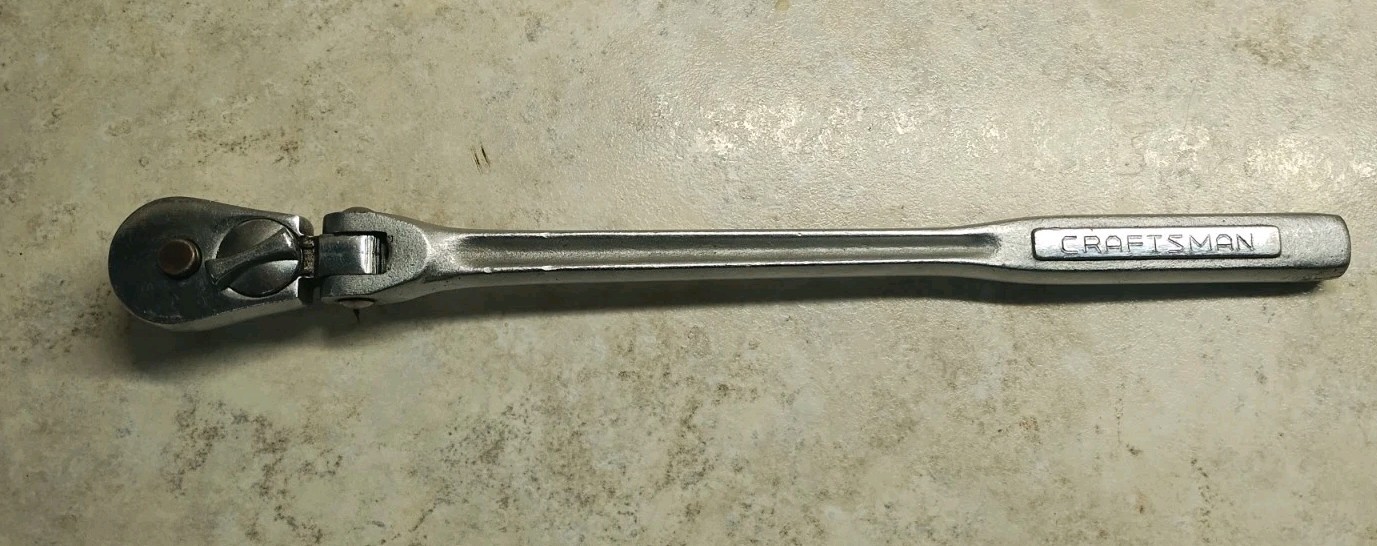 Vintage Craftsman 3/8″ Drive Flex Head Ratchet 42791 -V- Oil Port USA