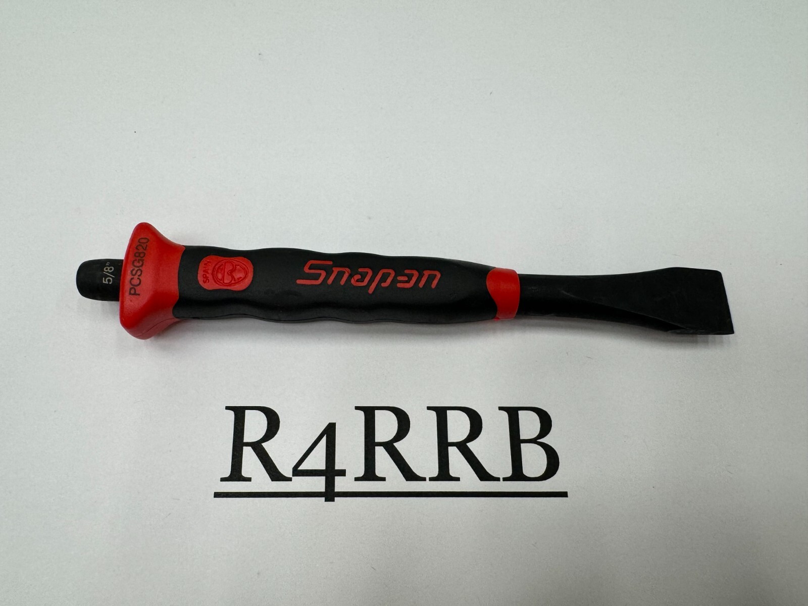 Snap-on Tools SPAIN NEW RED Soft Grip 5/8″ Flat Edge Chisel PCSG820R