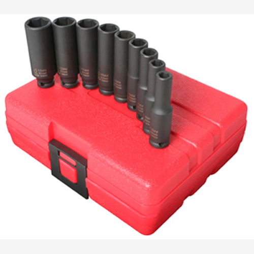 Sunex 1812 1/4″ Dr. 9 Pc. Metric Deep Impact Socket Set