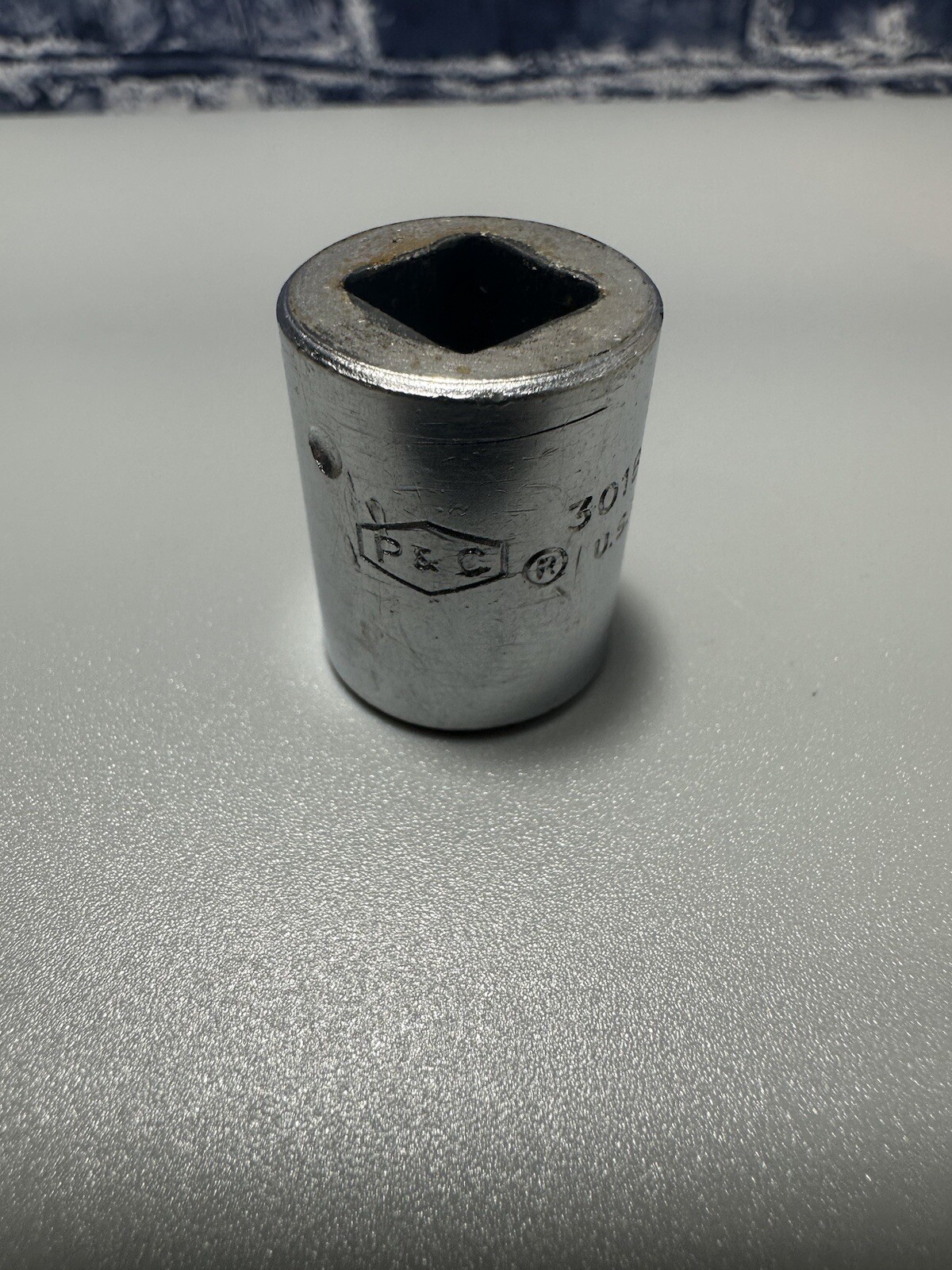 P&C 3018H SAE 9/16′ Chrome Socket 3/8dr 6pt USA Shallow