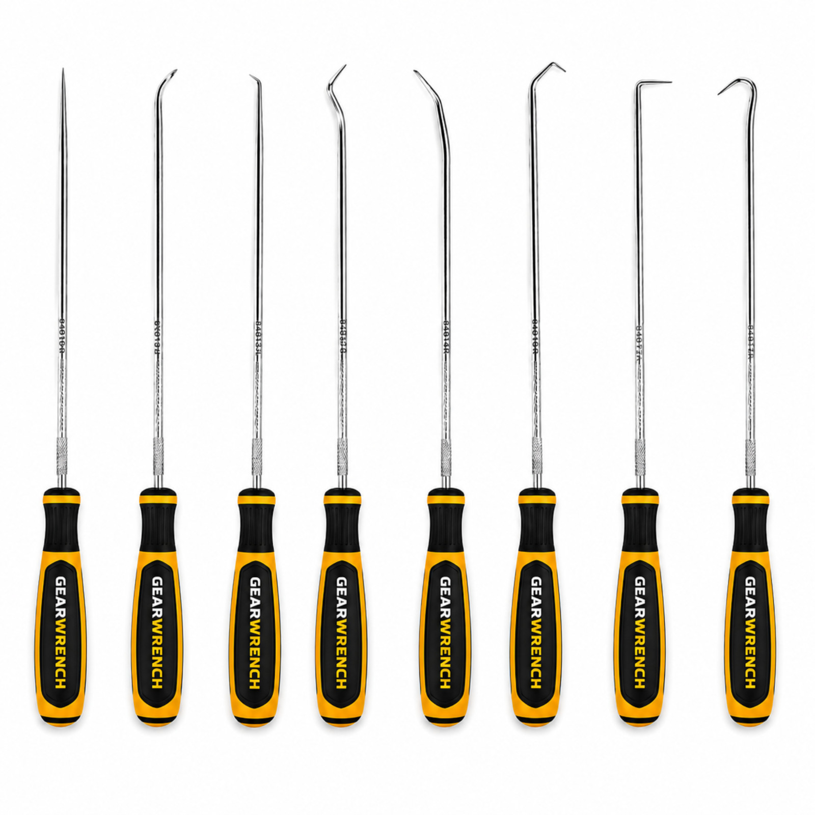 GEARWRENCH 84010H 8 Pc Long Hook & Pick Set Precision Automotive Tool Kit