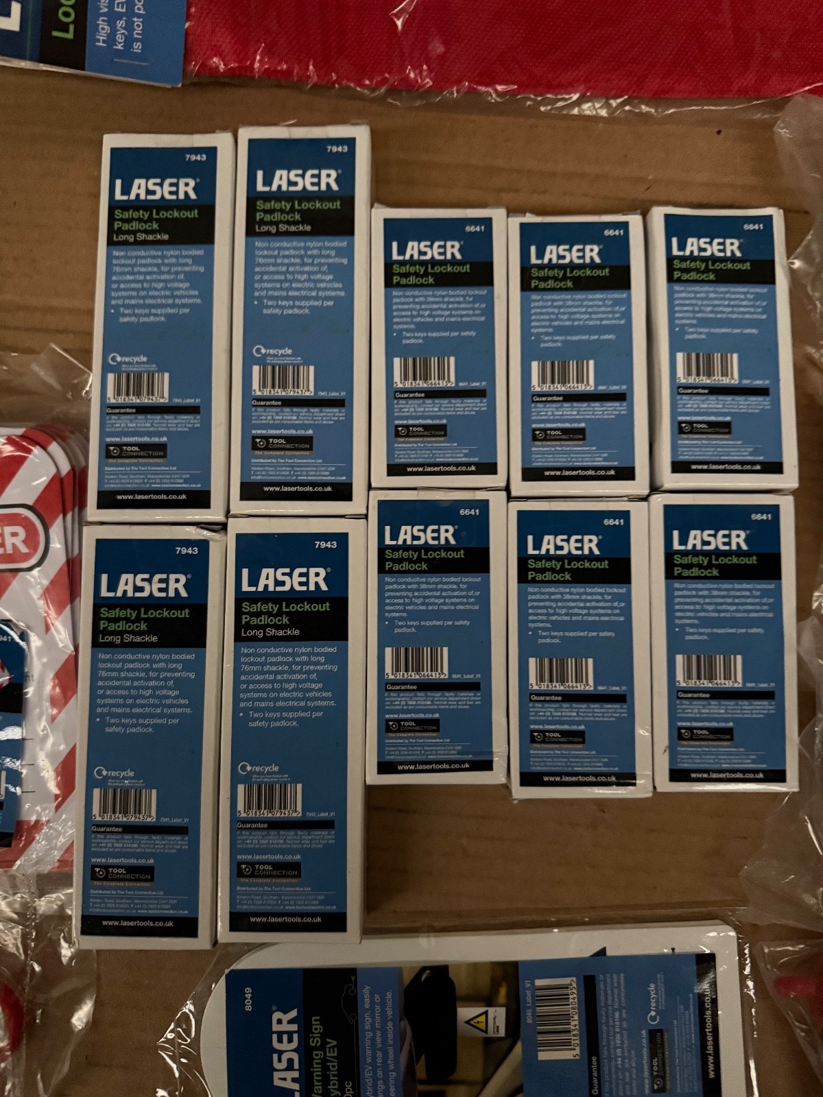 Laser 8155 Master Lockout Tagout Kit Wall Mount Safety Padlock Station VAT inc