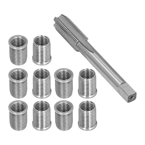 M10x1.25 Spark Plug Thread Repair Kit, M12x1.25 Tap, Stainless Steel Automotive