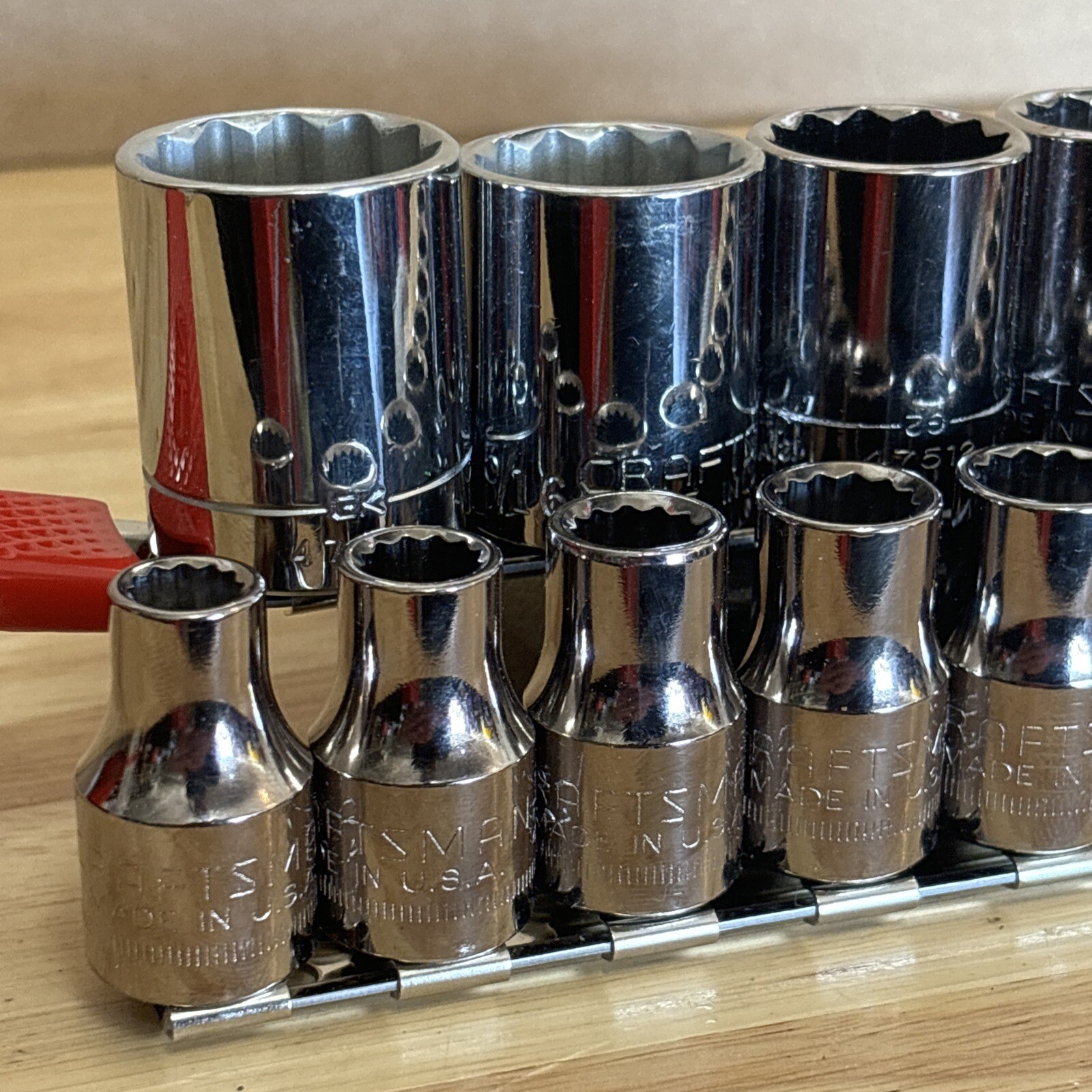 Craftsman Metric & SAE Socket Sets 1/2″ Drive 12 Point G2 Series USA MINT!