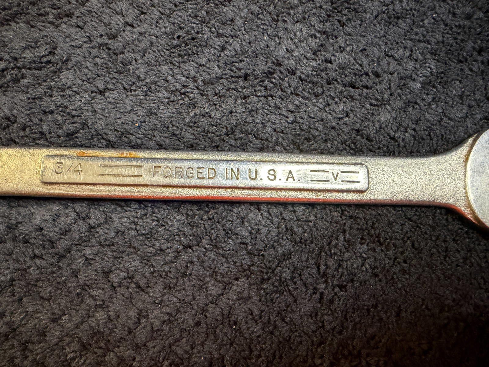 Vintage Craftsman =V= 3/4″ SAE Combination Wrench USA see pictures #2
