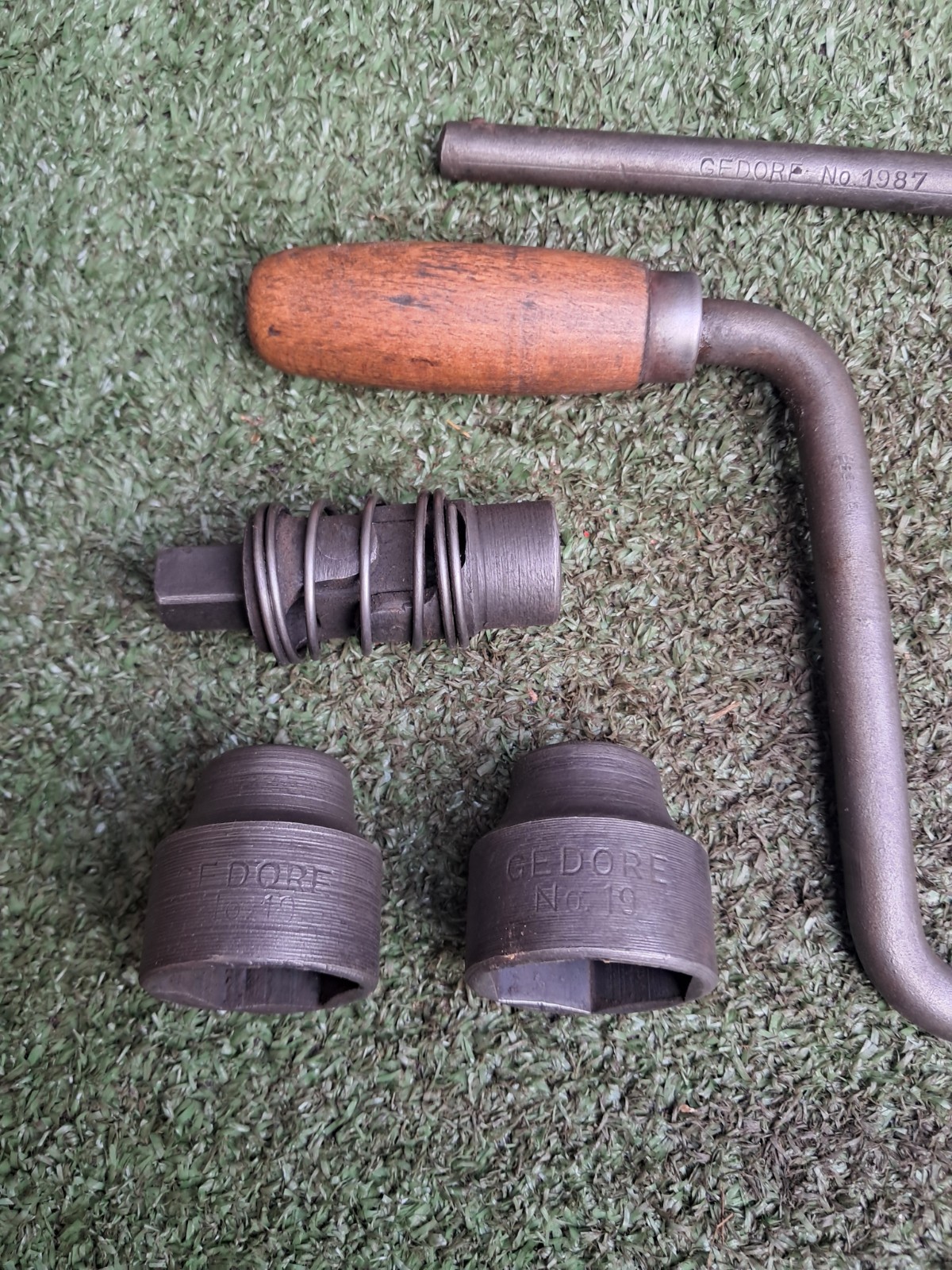 Vintage Gedore Socket & Brace Original No19 (PART SET) Favorit Old Tools (#209)