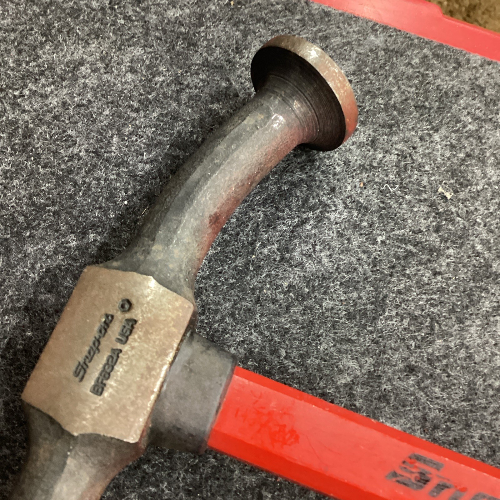 Snap On USA Long Fiberglass Handle Door Panel Auto Body Hammer BF632A