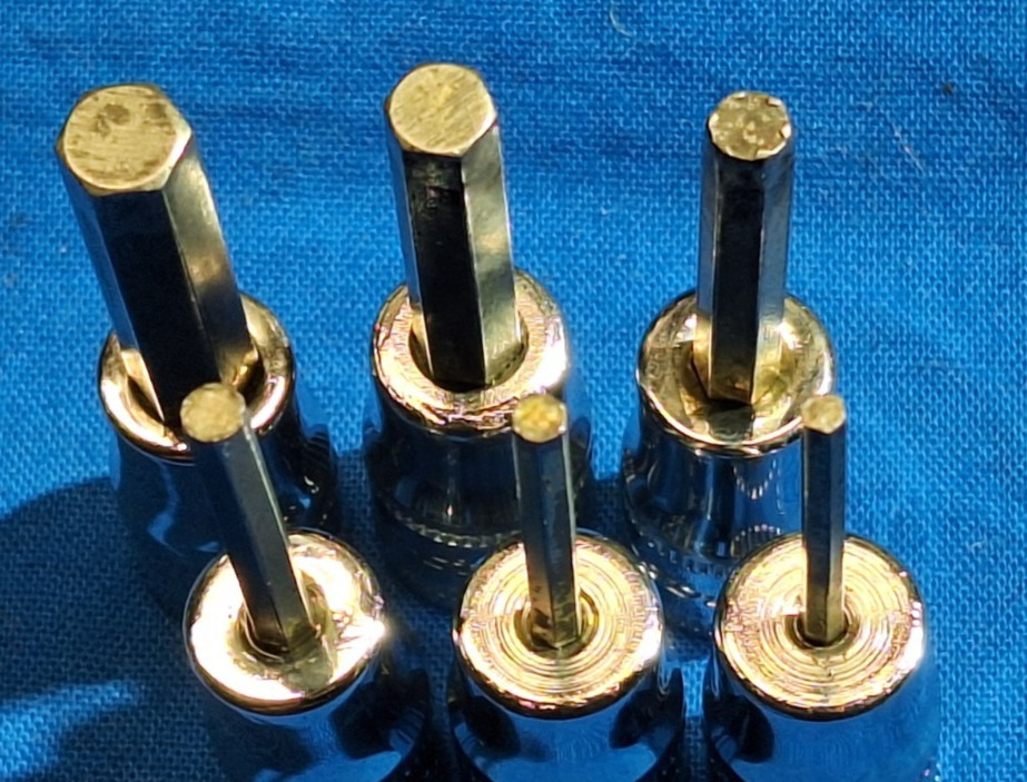 Snap-On 106ETMAMY 6 pc 1/4″ Drive Metric Standard Hex Bit Socket Set 2mm – 6mm