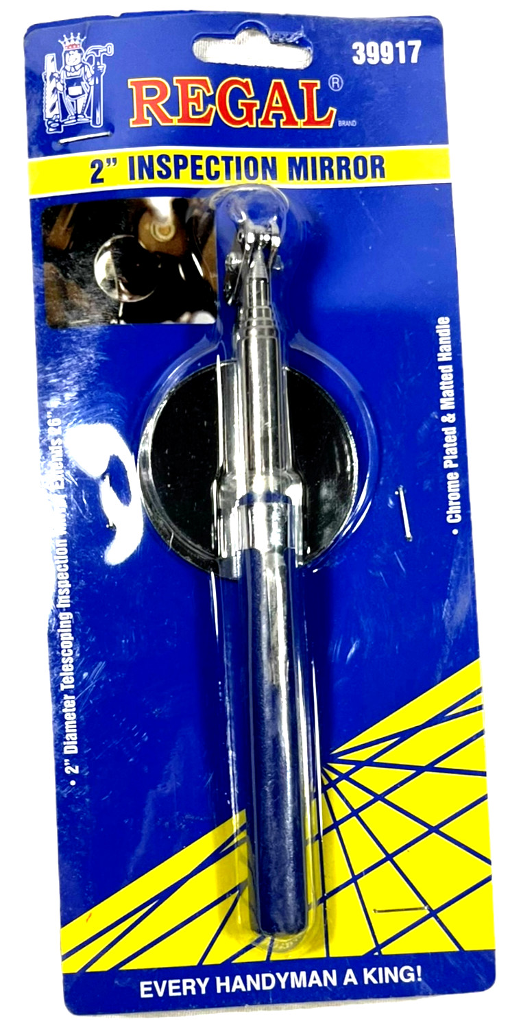 REGAL 2″ Inspection Mirror – Part # 39917 – Chrome Platted & Matted Handle