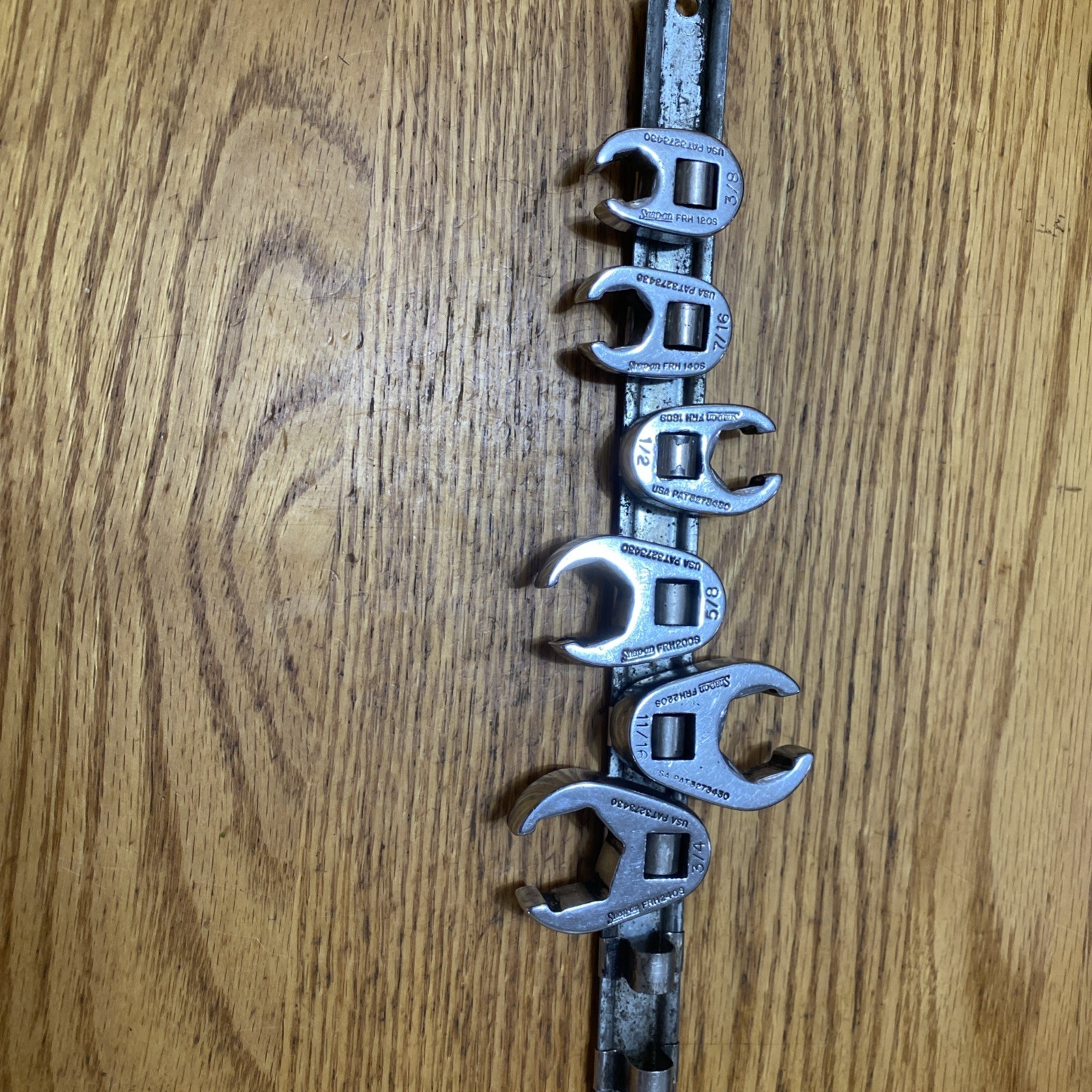 Snap-On Tools SAE Open-End Flare Nut Crowfoot Wrench Set 6 Piece, 3/8″- 3/4”