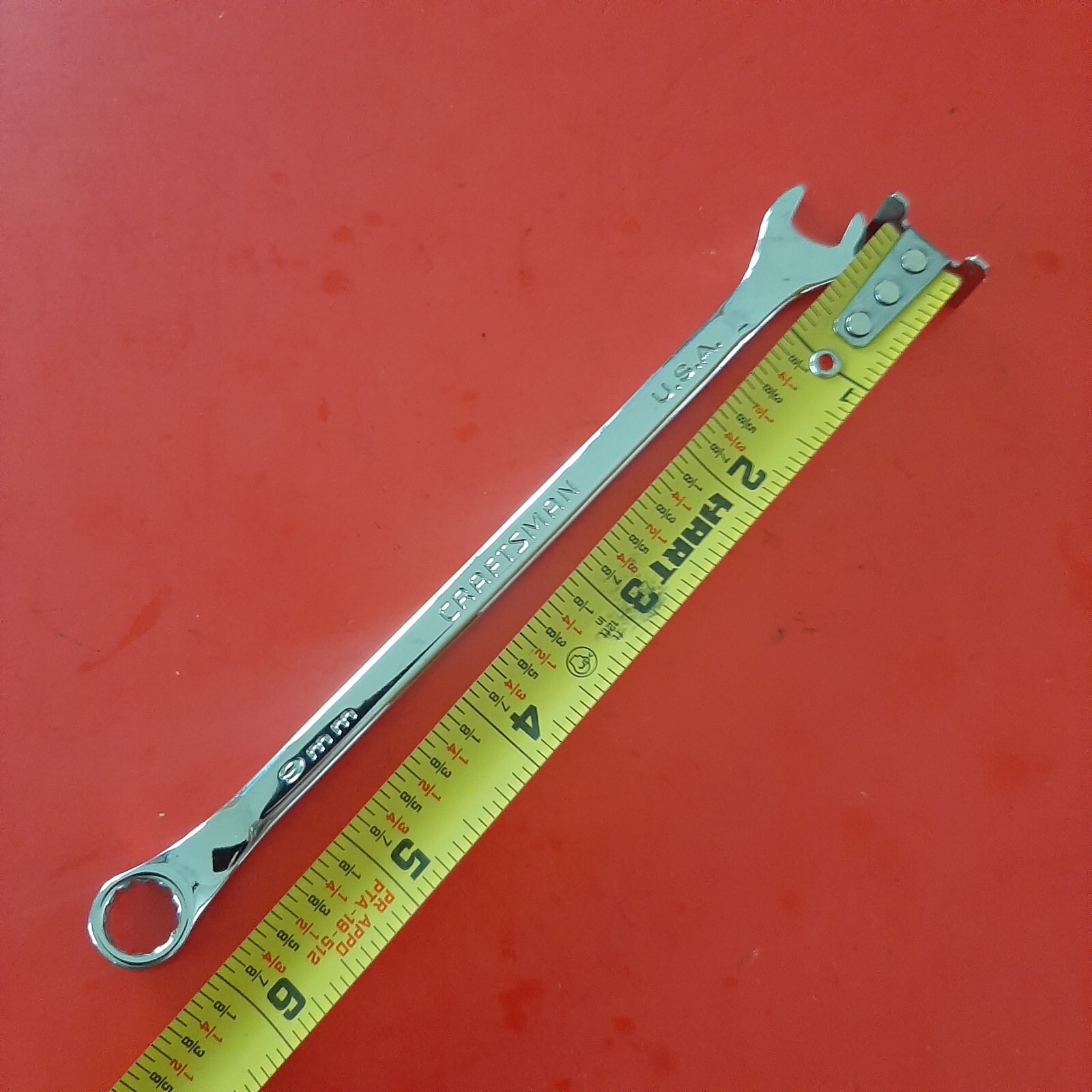 Craftsman Professional 9mm Raised Panel 12pt Point Combination Wrench USA 42253