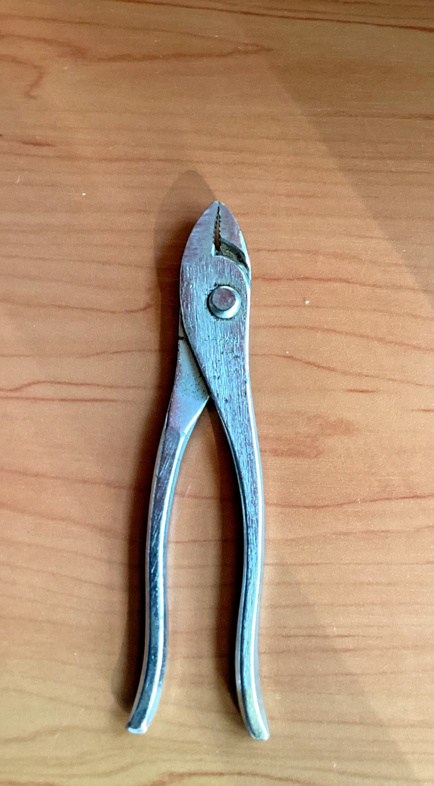 Vintage 4 1/2” Slip Joint Ignition Pliers Polished Chrome Drop Forged JAPAN