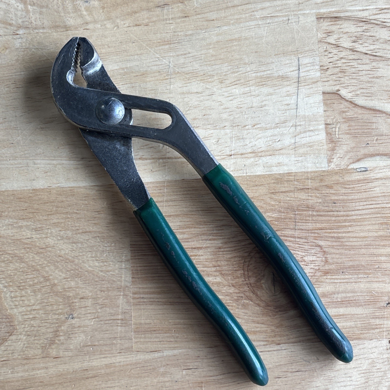 Jensen 6.5″ Slip Joint Pliers Tongue and Groove Green Handle 18006 USA