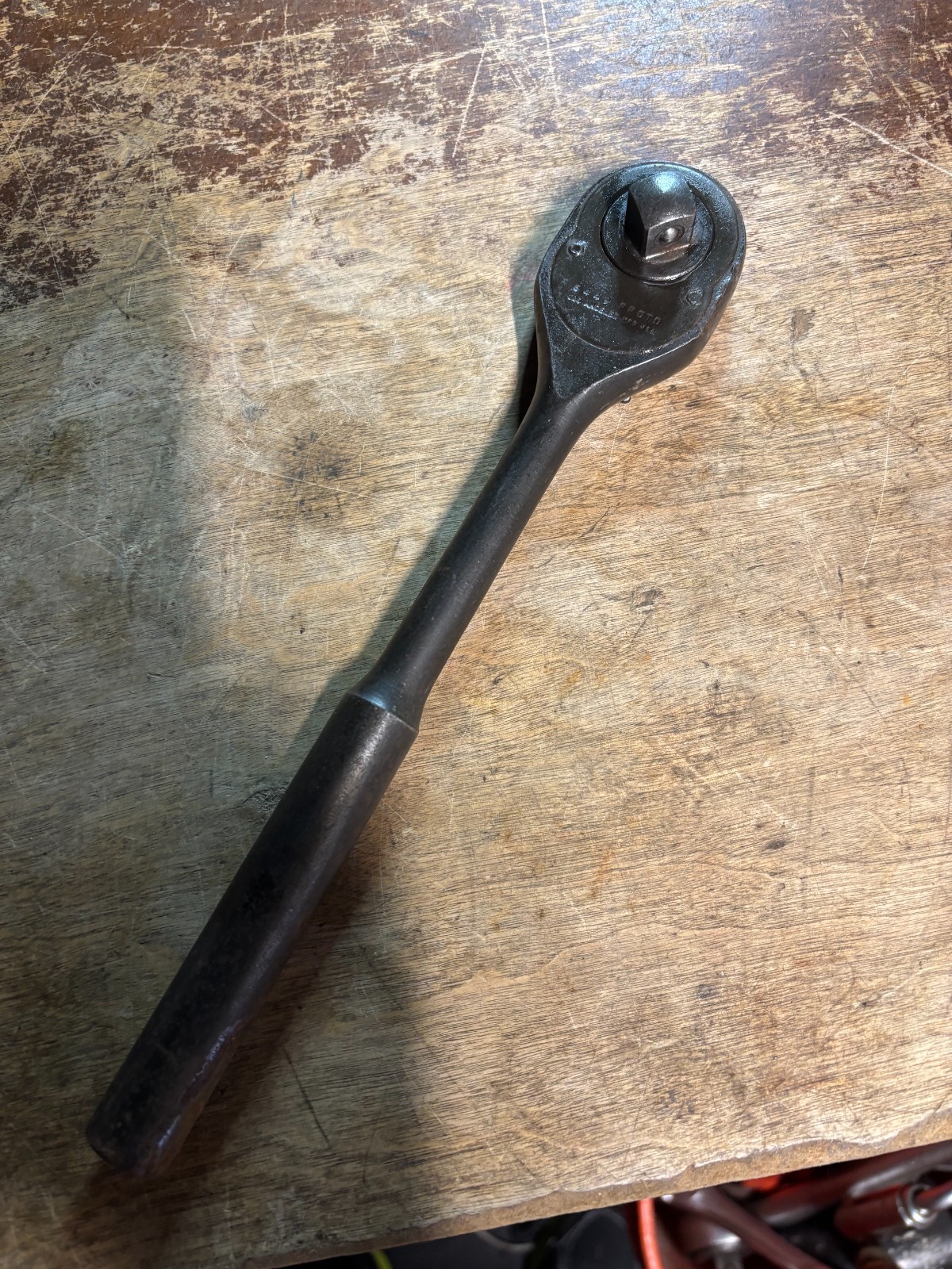 Vintage Proto 1/2″ Drive Ratchet 5449 USA Working!