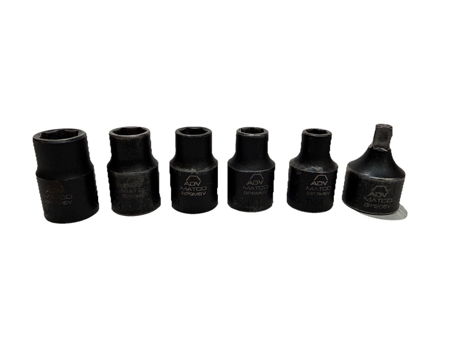 Matco 3/8” Drive Metric Shallow Impact Socket Set BP Series 7-19mm w/Adapter