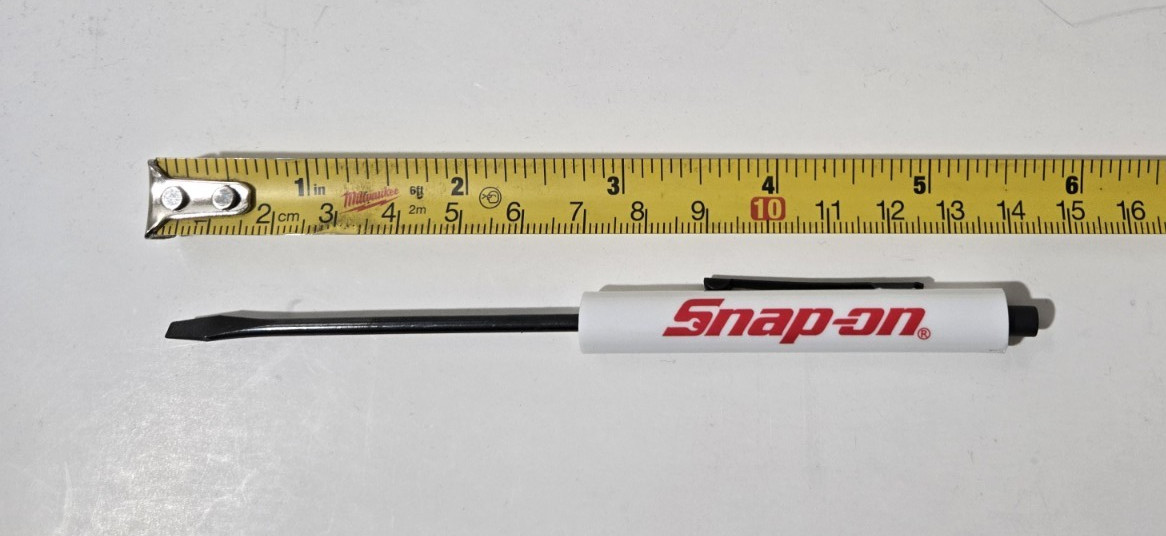 12 Snap on tools Special Edition pocket screwdriver WHITE PROMO Blacked Out+gift