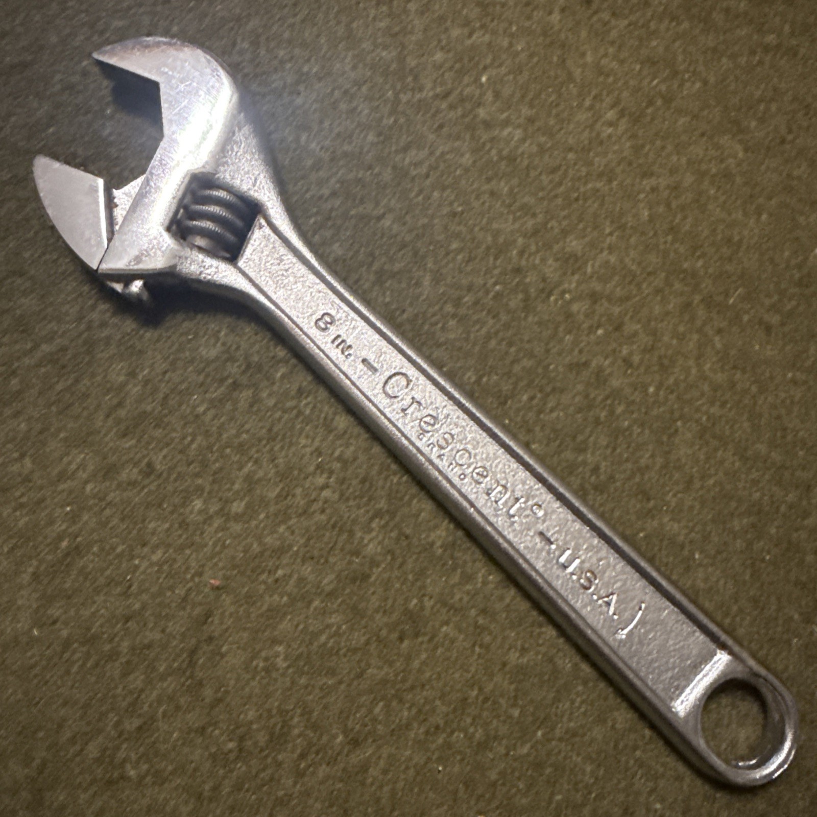 Vintage Crescent 8″ Adjustable Wrench Crestoloy Steel USA 🇺🇸 NOS