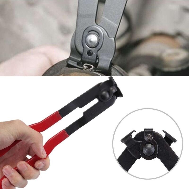 80X Assorted Hose Clamp Stainless Steel Ear Cinch Rings Crimp Pinch Set Pliers