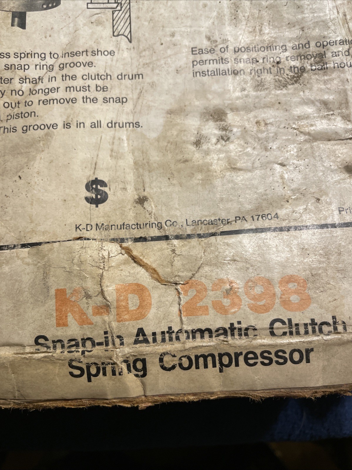 KD Tools 2398 Automatic Transmission Clutch Spring Compressor Set Tool w/ Box