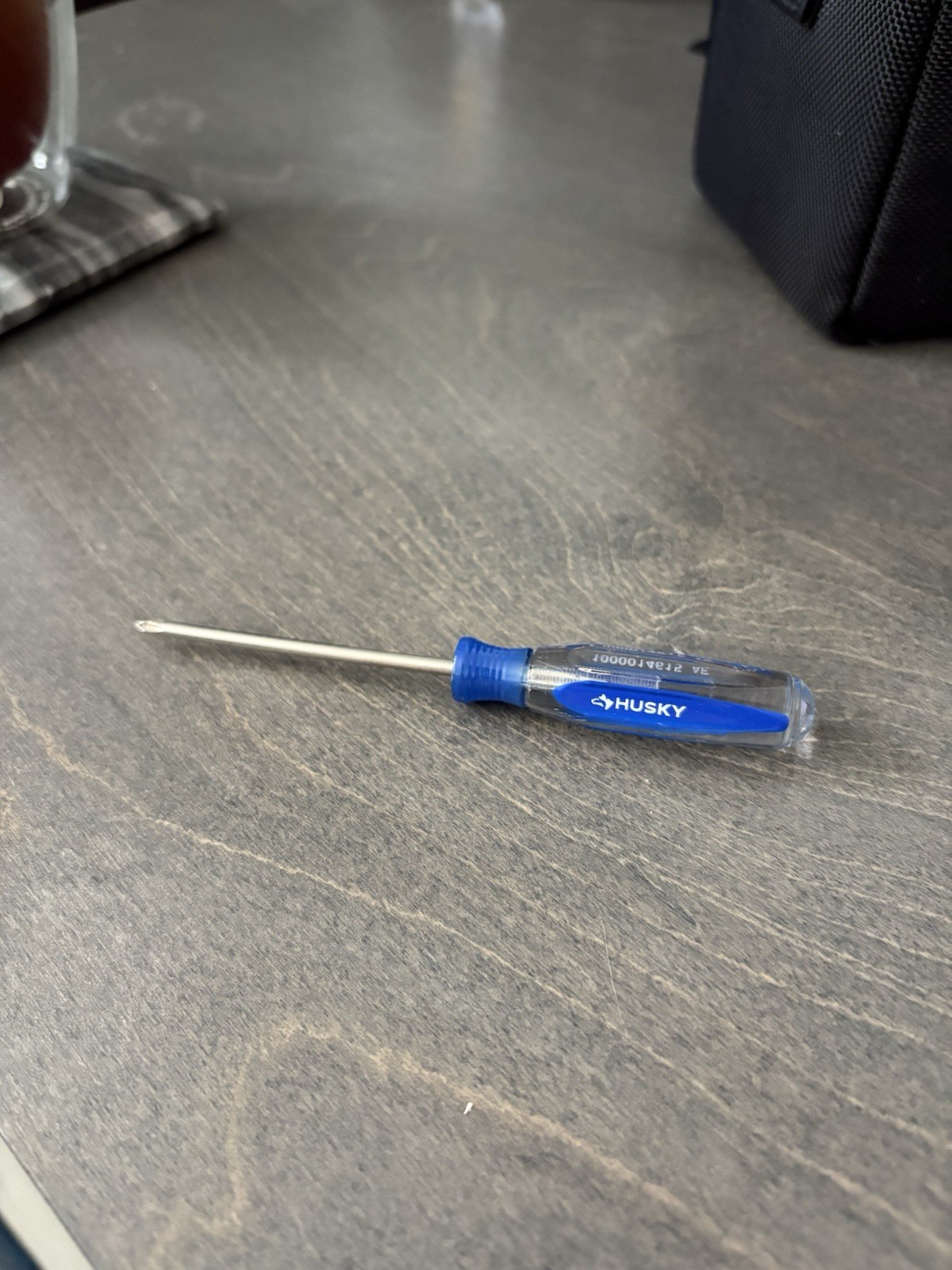 Husky #0 Phillips Screwdriver Clear Blue Handle 1000014615 Lifetime Warranty