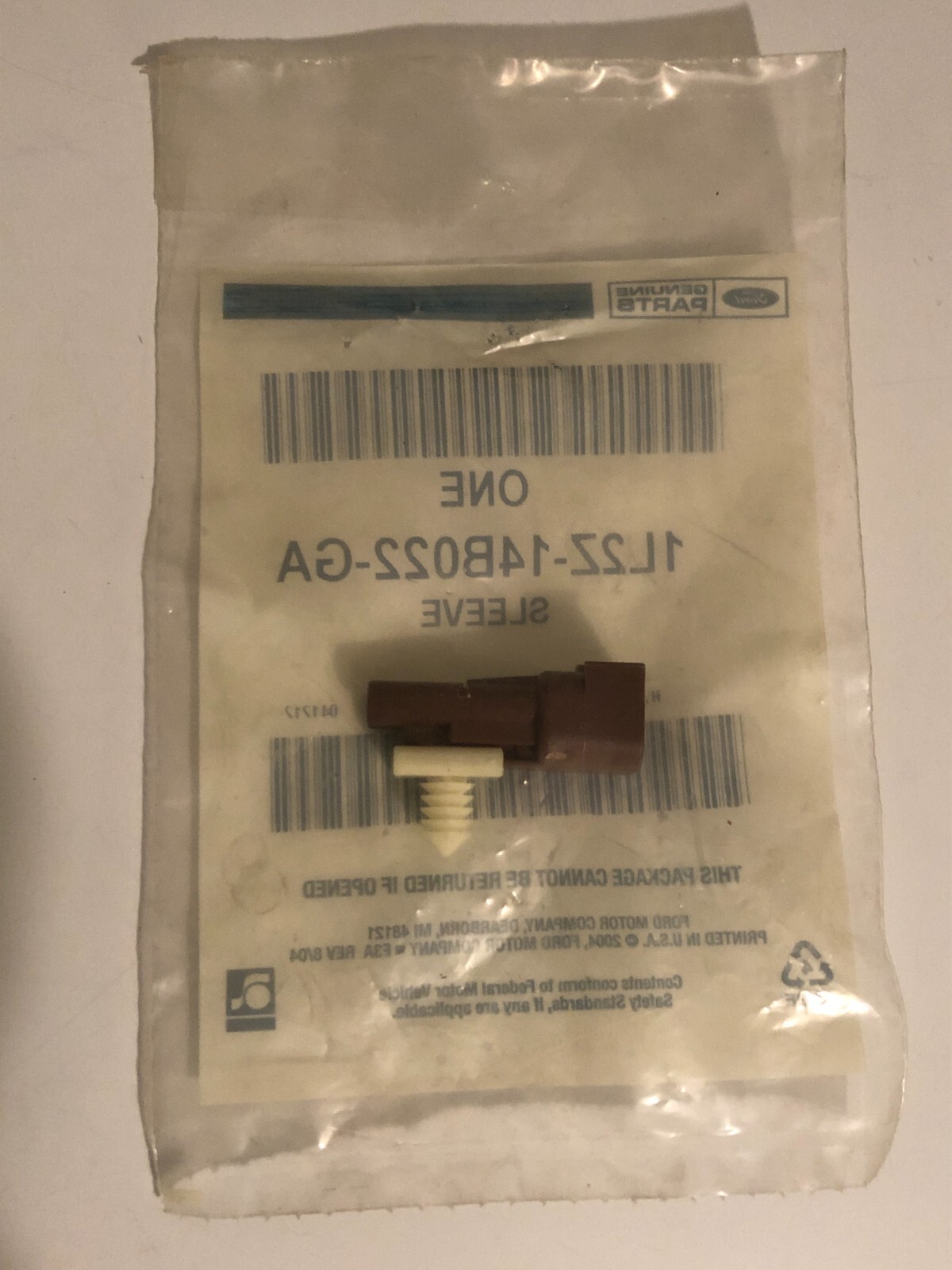 NEW FORD Genuine OEM 1L2Z-14B022-GA SRS Wiring Connector Sleeve NOS