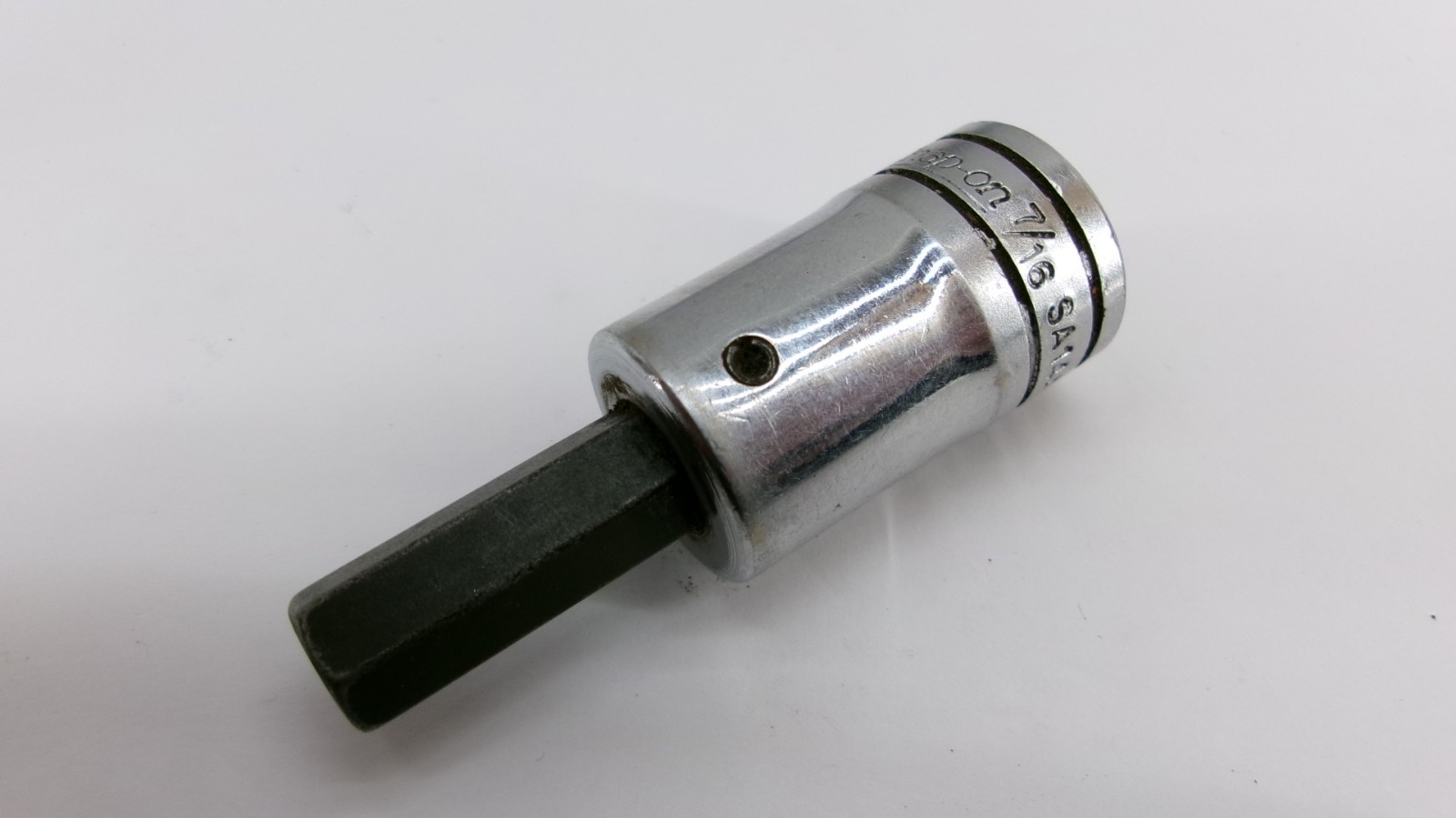Snap-on tools 1/2″ drive 7/16″ Hex Allen Bit Socket Driver USA SA14A Nice!