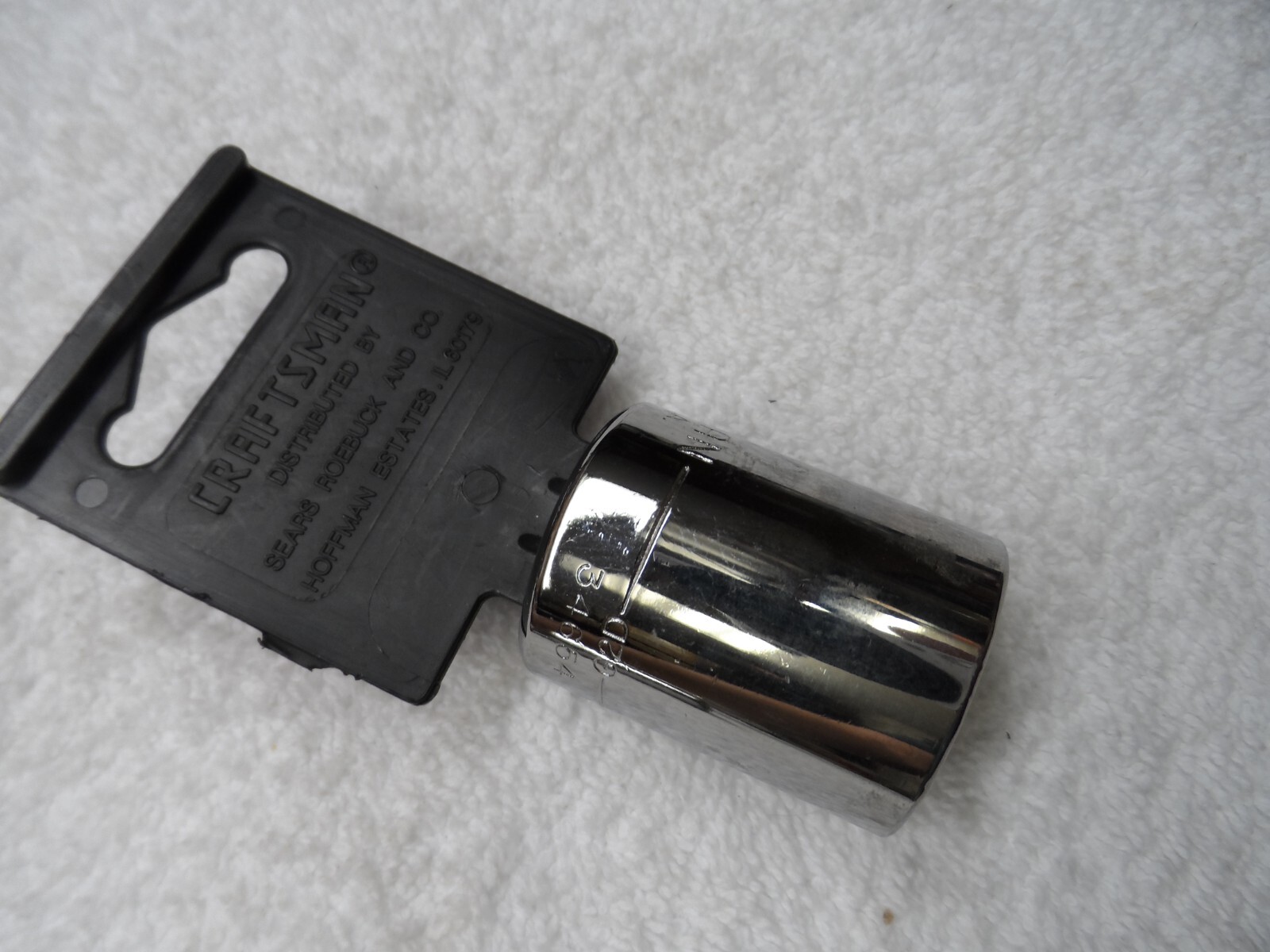 Craftsman 1/2″ Drive Standard SAE Socket, 7/8″ laser 12 pt USA G2D NIP- PN 34654