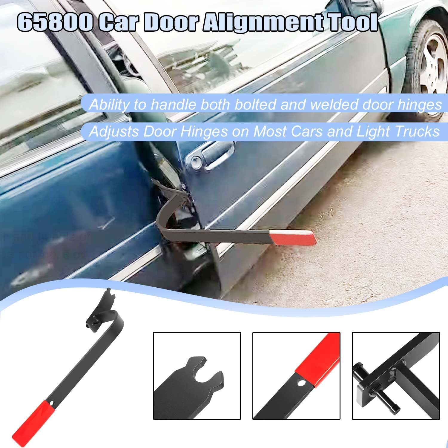 Door Adjuster, 65800 Door Alignment Tool for Most Cars Both Bolted Welded Hinges