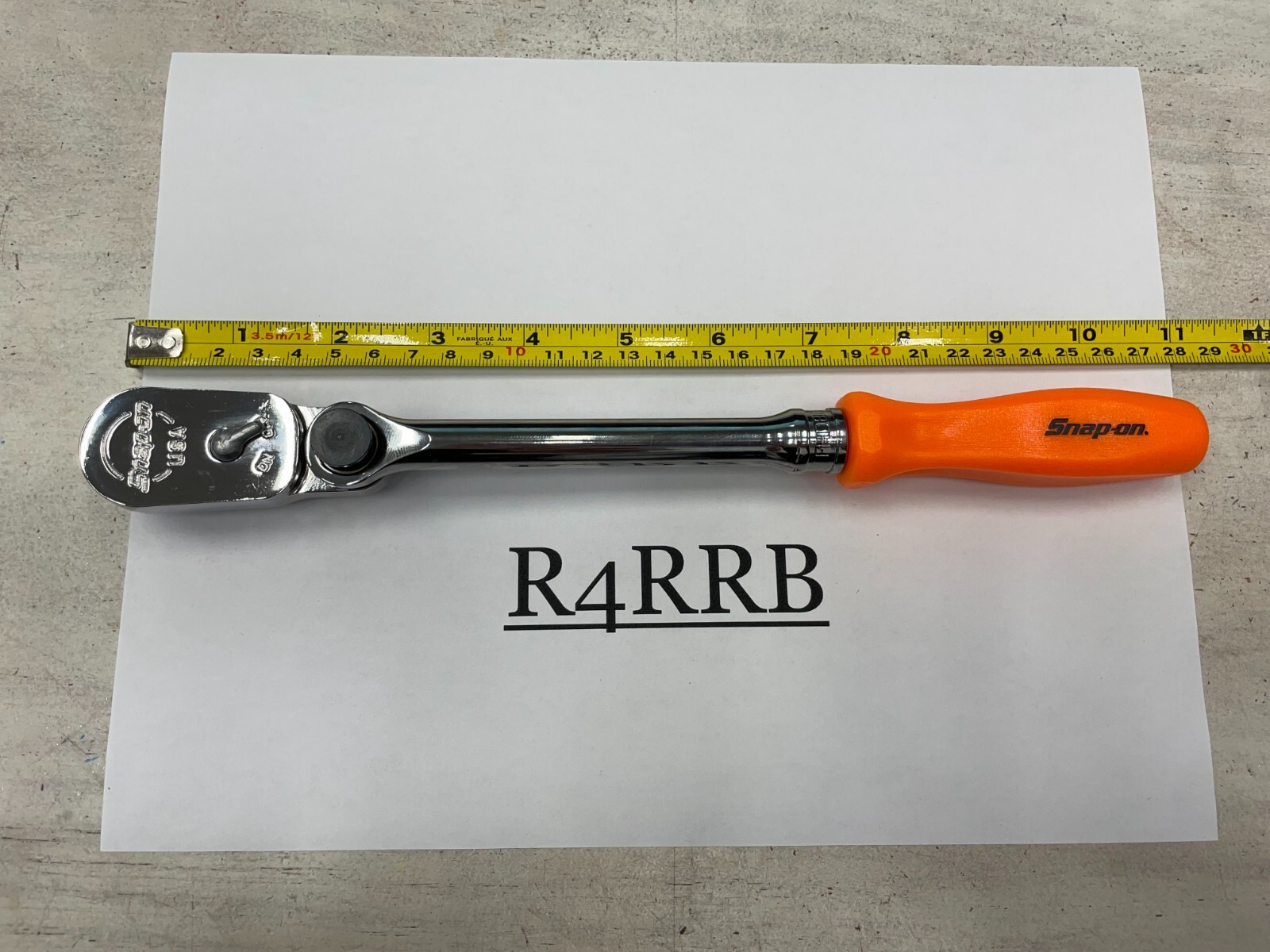 Snap-on Tools ORANGE 3/8″ Drive Hard Grip Multi-Position Ratchet FHD80MPO