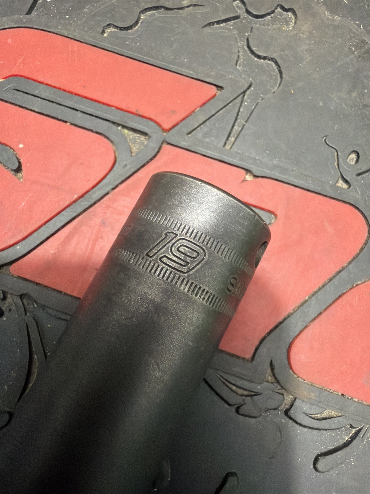 Snap-on Tools 3/8″ Drive 6-POINT Metric 19mm DEEP Impact Socket SIMFM19 🇺🇸
