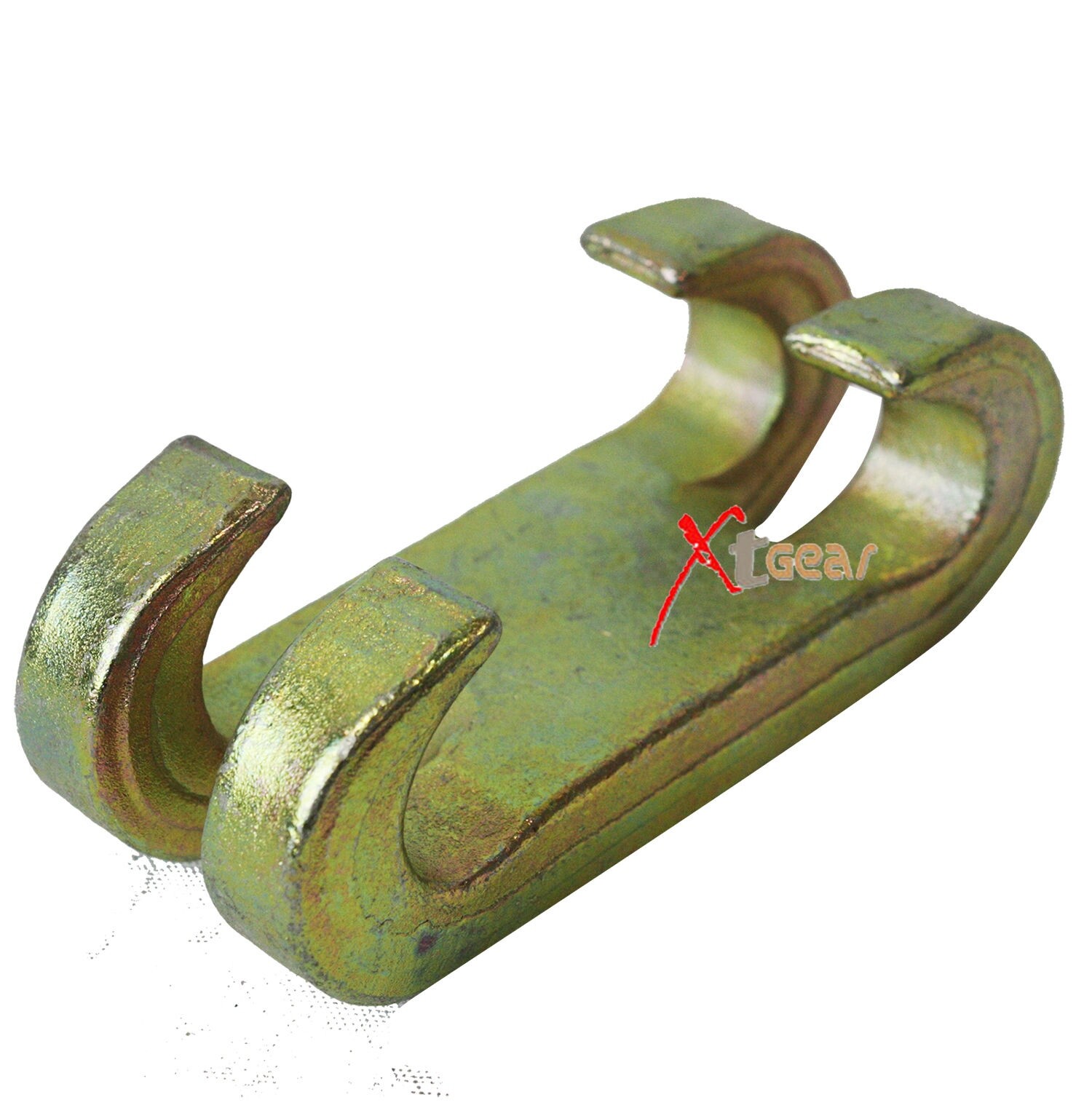 Lot of two 3 Ton Pull C Clamp Double Claw Hook Chain Sorter Bumper Hook Puller