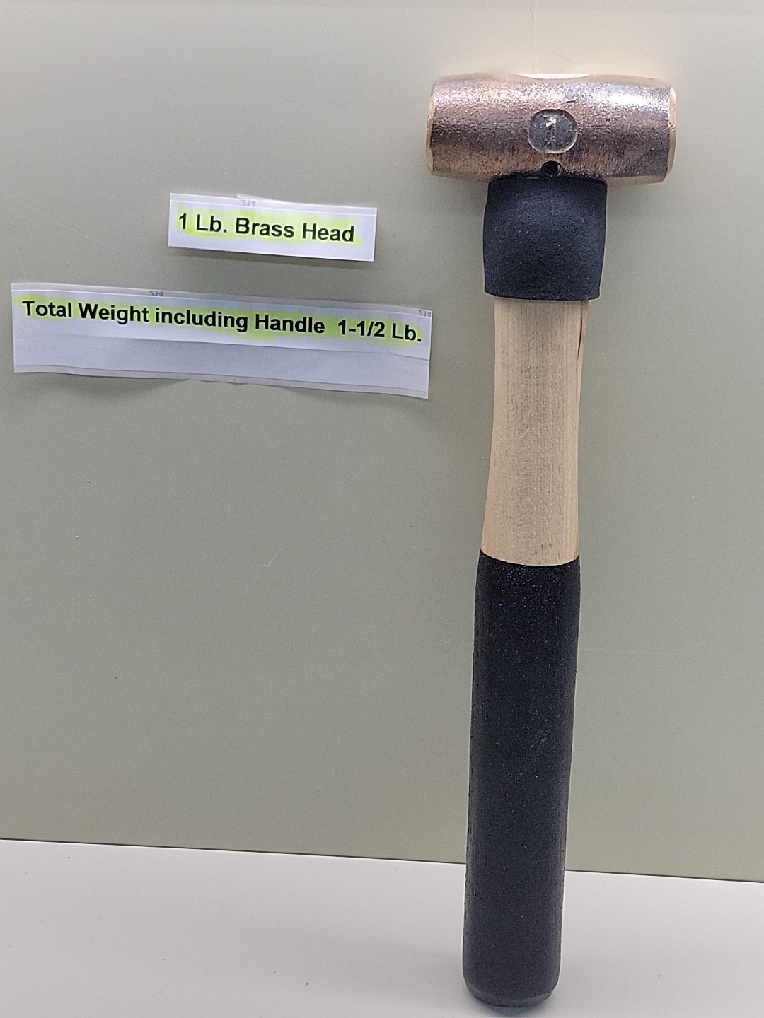 American Brass Hammer 1 LB, 1-1/2 Pound Am15brwg Hickory Handle Non-Sparking