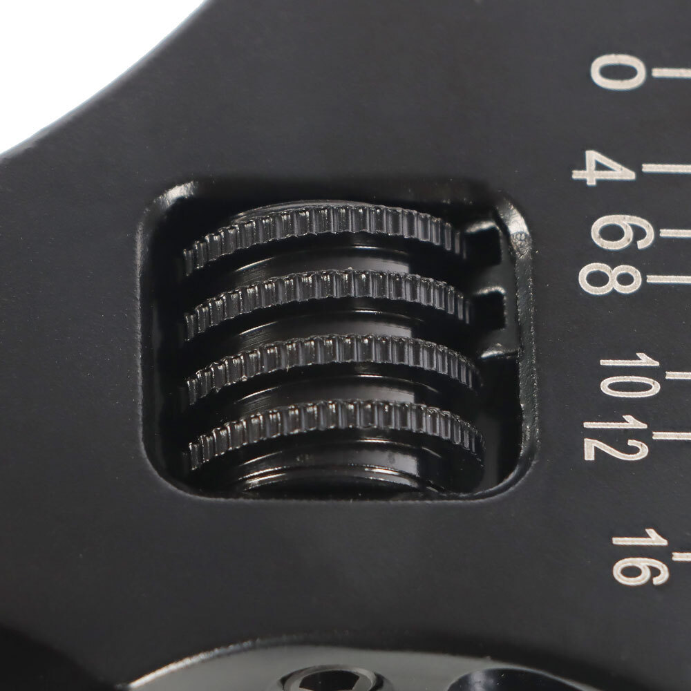 3AN 4AN-16AN Adjustable Wrench Tool Spanner For Hose End Fitting Black Aluminum