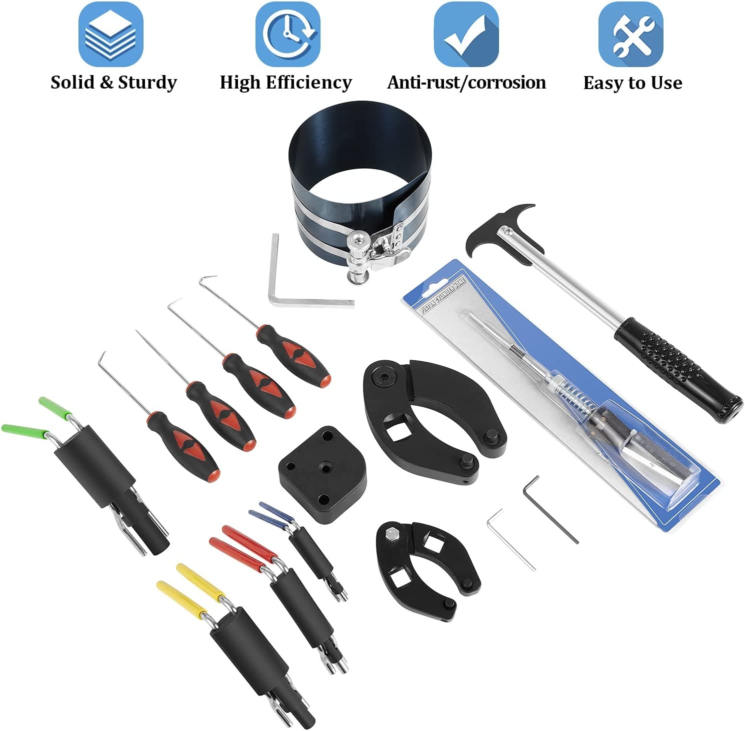 Hydraulic Cylinder Repair Tools Rod Gland Wrench Seal Installer for Skid Steers.
