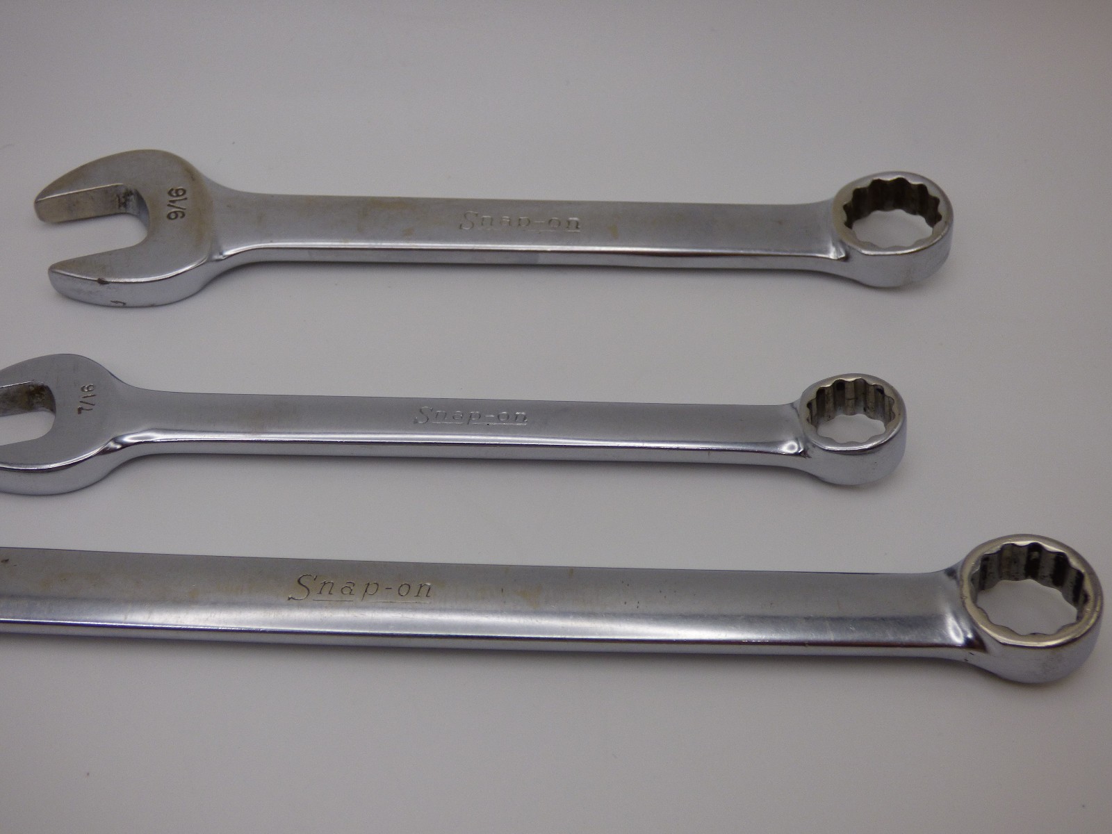 Snap-on – Vintage Combination Wrenches – Lot of 3 – OEX-16 / OEX 140 / OEX 180