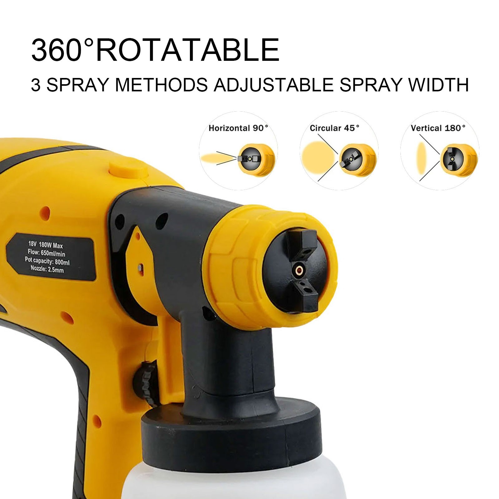 Able to Handle Various Projects Cordless Electric Paint Sprayer Available