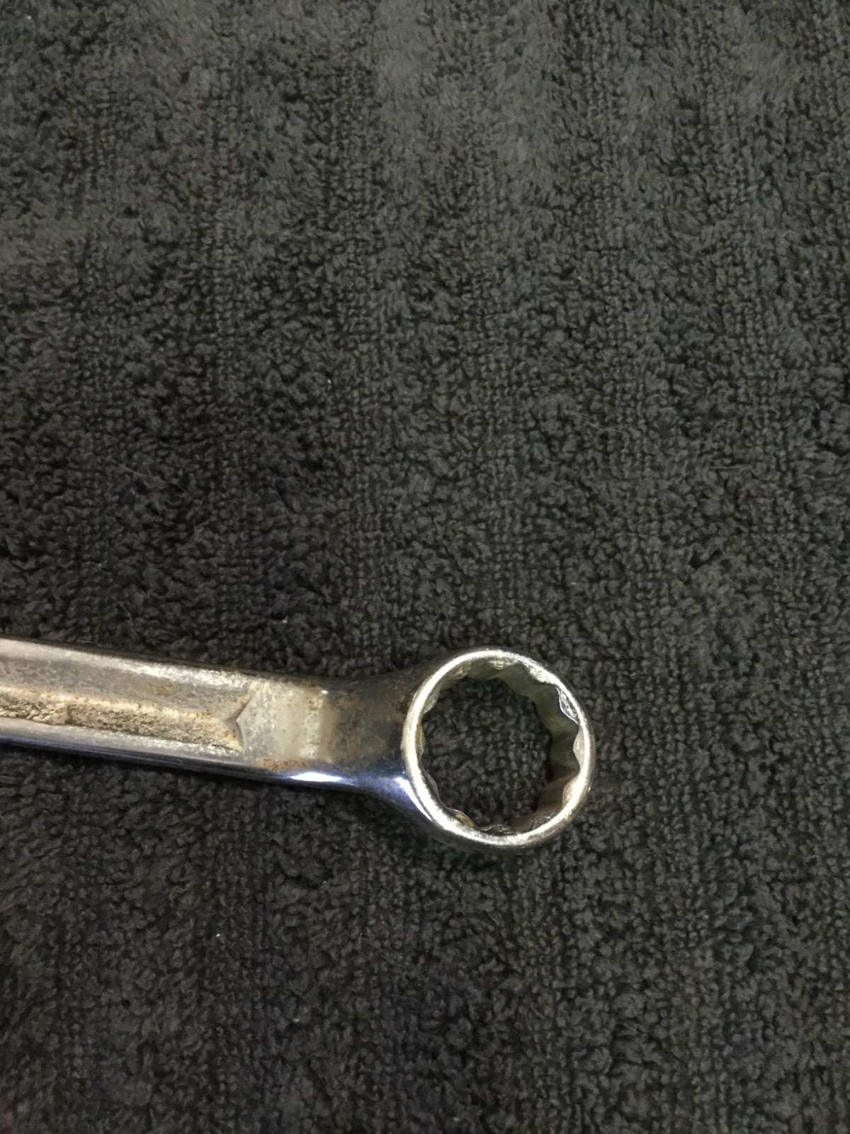 Snap On Vintage 25/32″-13/16″ 12PT SAE Chrome Offset Box End Wrench XV-2526