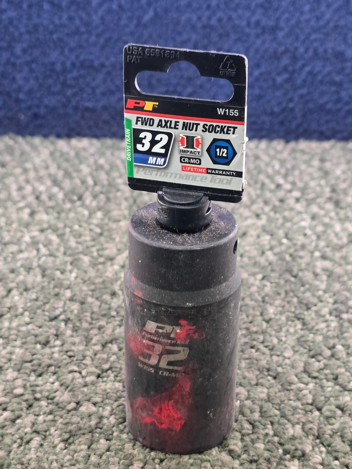 PERFORMANCE TOOL W155: 32mm x 1/2″ Axel Nut Drive Deep Impact Socket