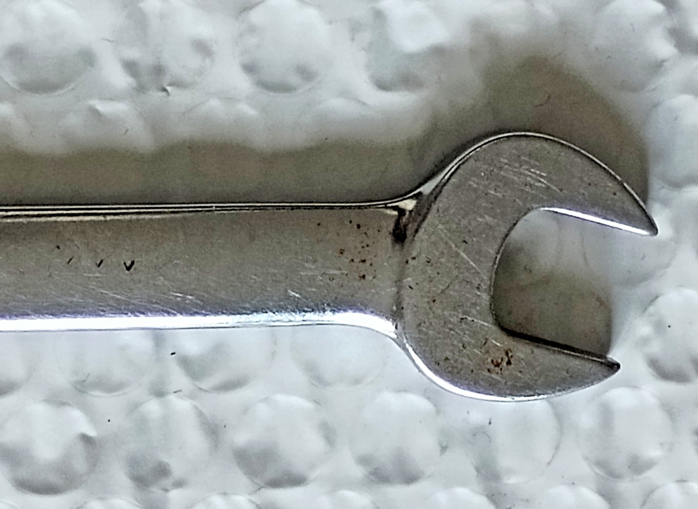 SNAP ON VOM1315, 13MM. x 15MM. DOUBLE OPEN-END WRENCH, 6.5″ LONG.