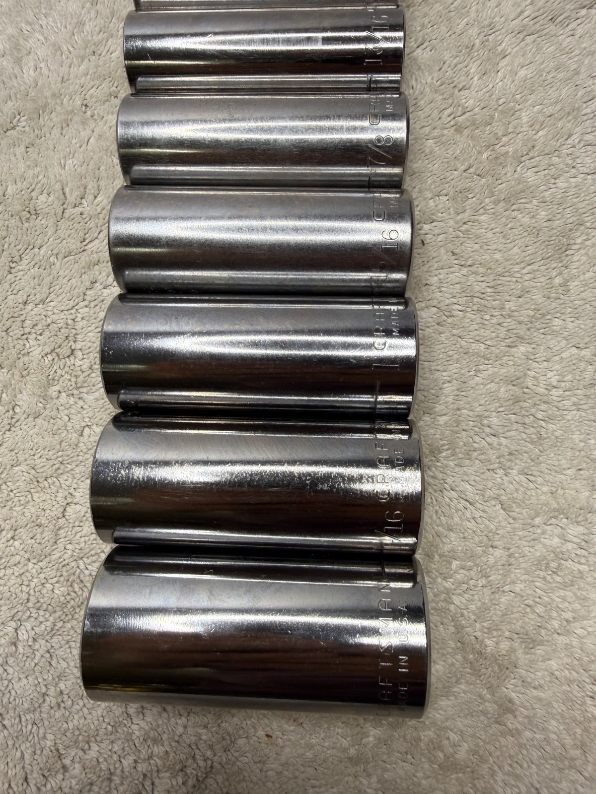 Craftsman USA G-Series 1/2” Drive SAE 12-Point DEEP Socket Set G4759x (11-pc)