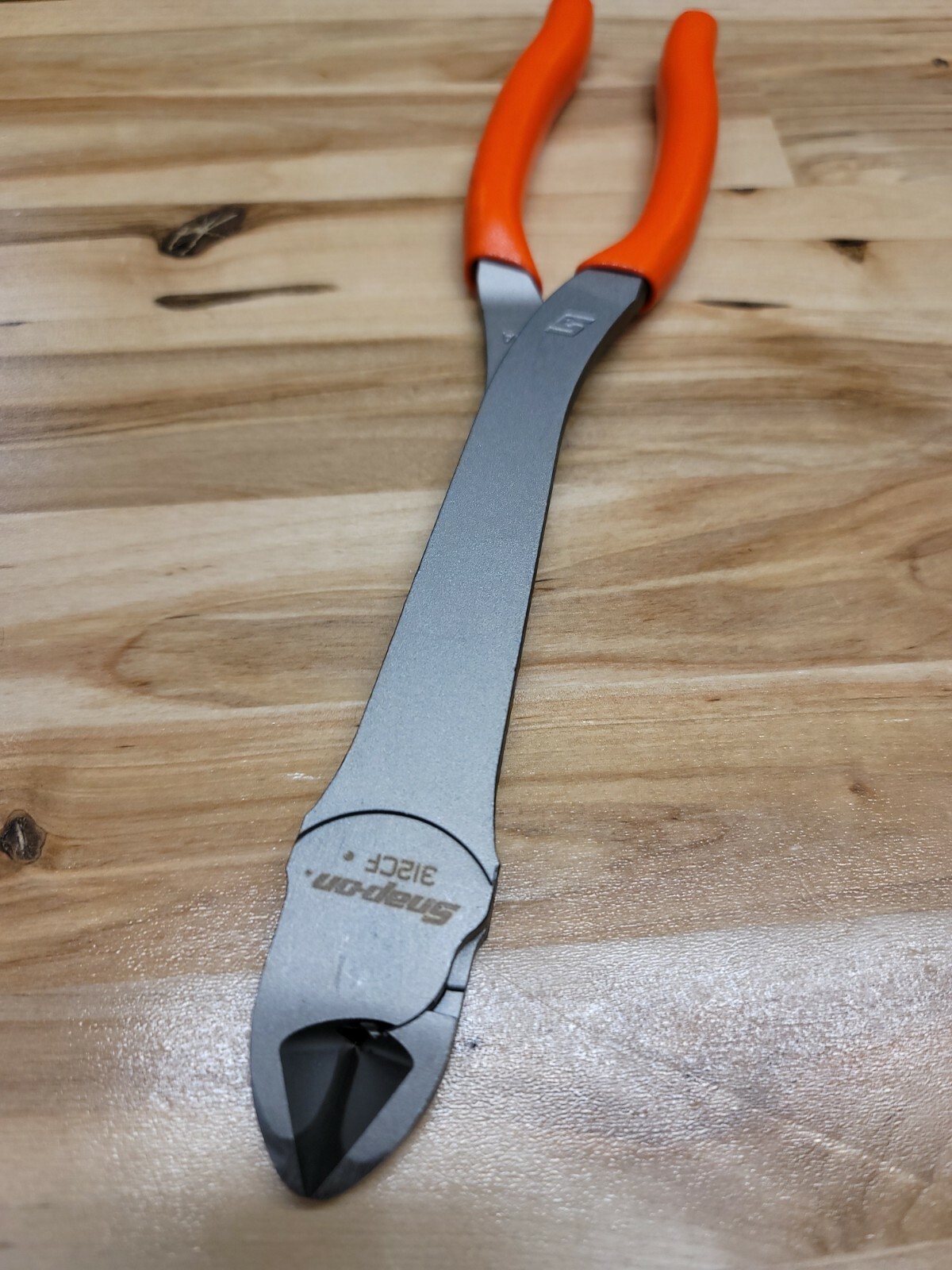 *NEW* Snap On 312CF ORANGE – 11″ Heavy Duty Diagonal Cutters – FREE SHIP