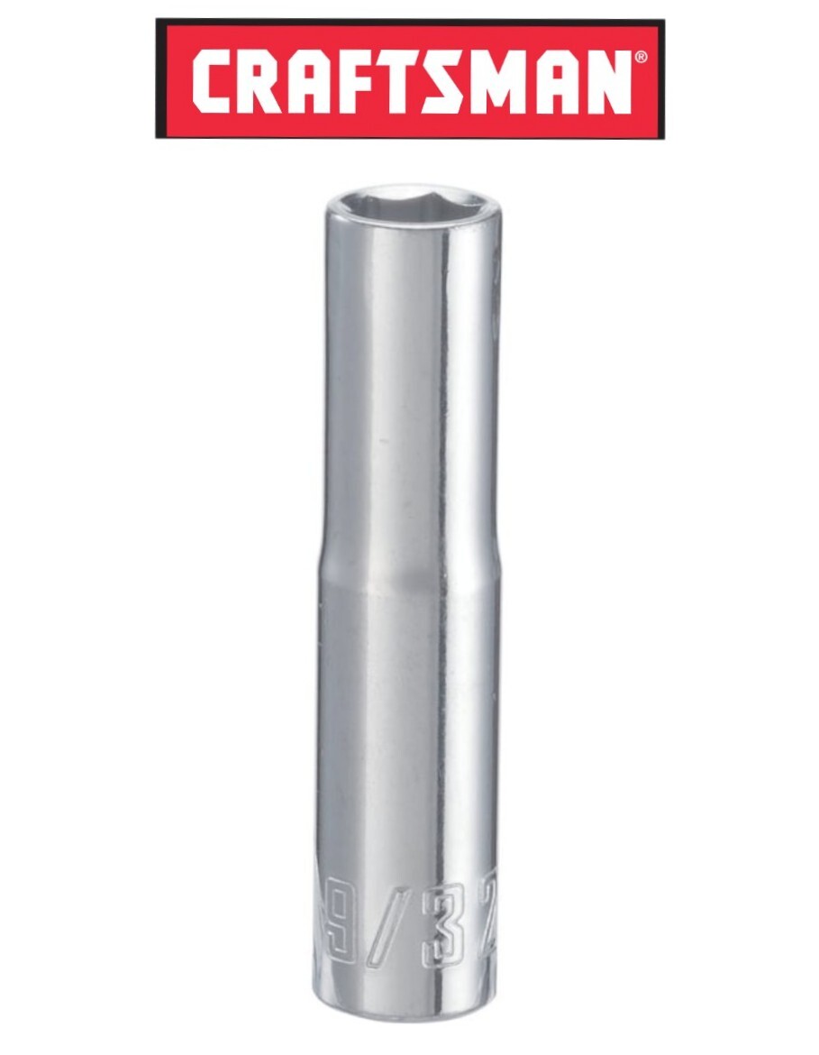 Craftsman 1/4 Inch Drive 6 Point Deep Socket Metric MM / SAE Inch Pick Size CMMT