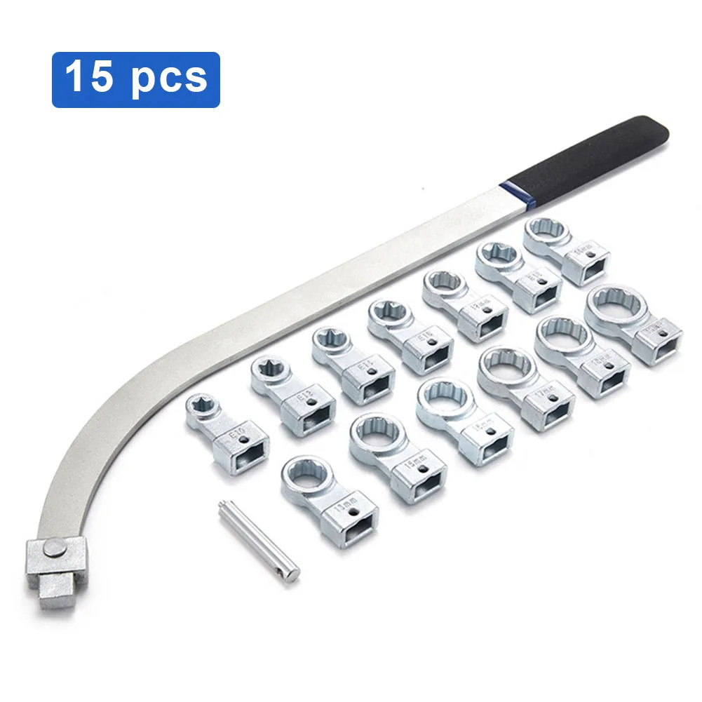 Llave Tensor Correa Auxiliar Belt Tensioner Tool Kit 12-19mm Universal 15PCS