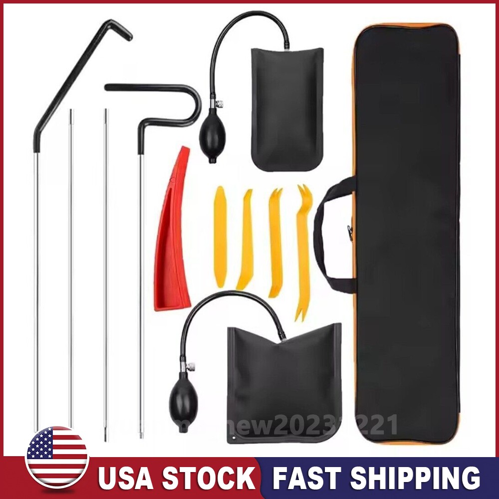12Pcs Car Emergency Auto Tool Window Door Universal Repair Tool Kits Stainless