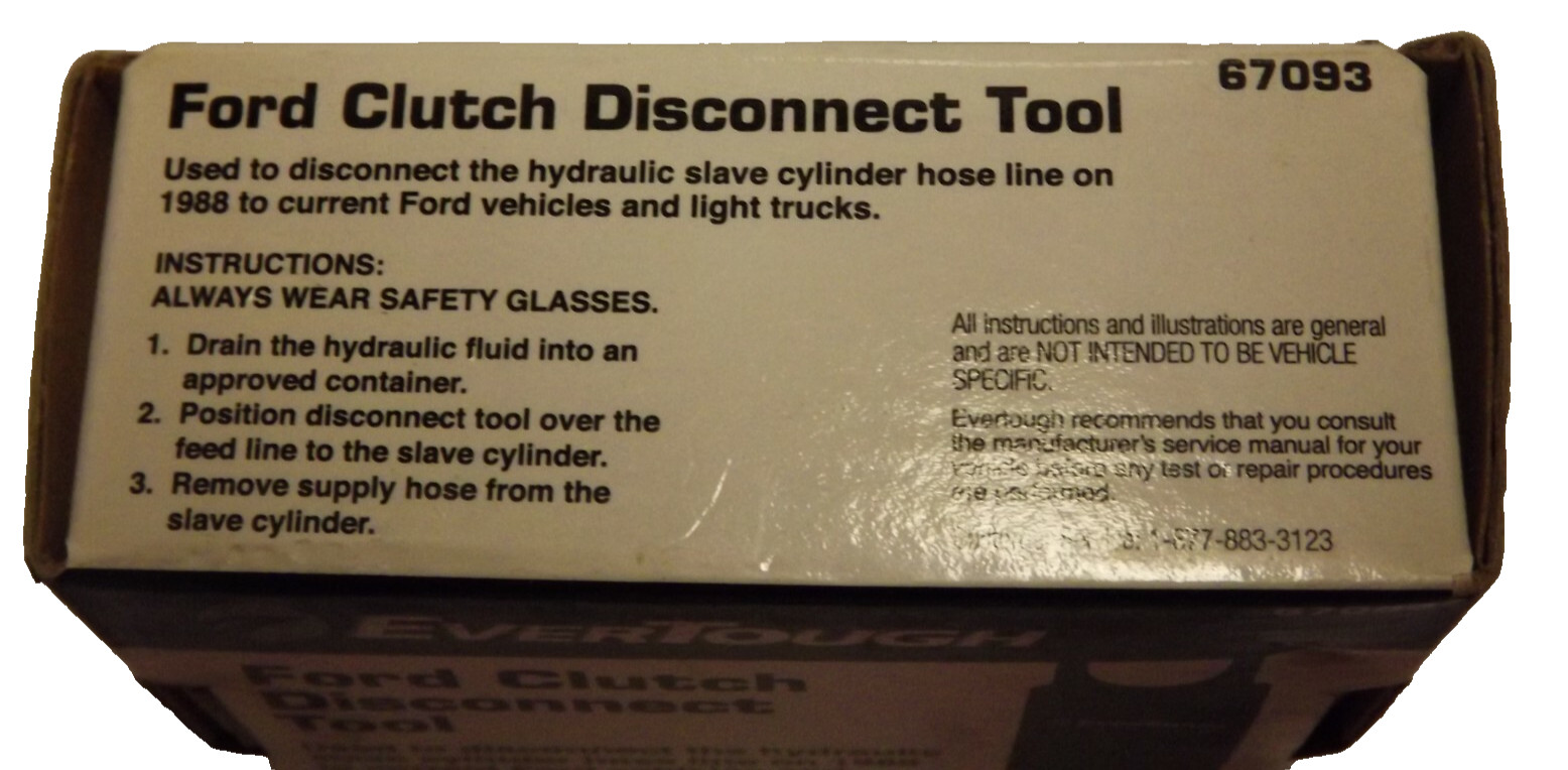 Ford Ever Tough Clutch Disconnect Tool, 67093 , 1988 to current Ford’s New in Bo